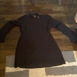 Line and Dot sheer top dress